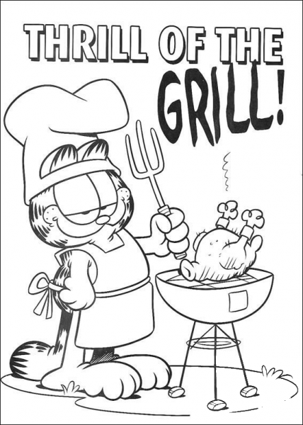Thrill Of The Grill! coloring page image