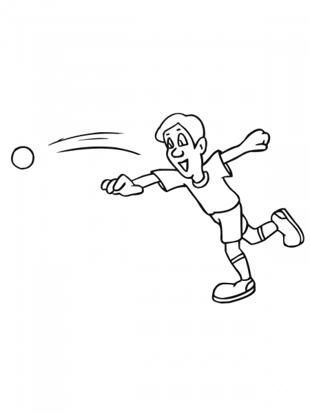 Throwing a Shot coloring page image