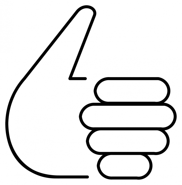 Thumbs Up Emoji coloring page image