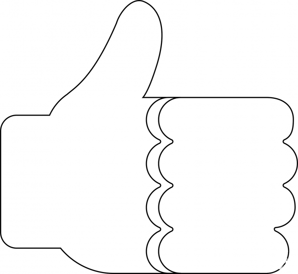 Thumbs Up Emoji coloring page image