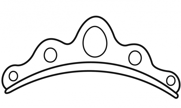 Tiara coloring page image