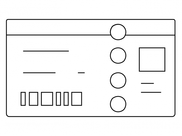 Ticket Emoji coloring page image