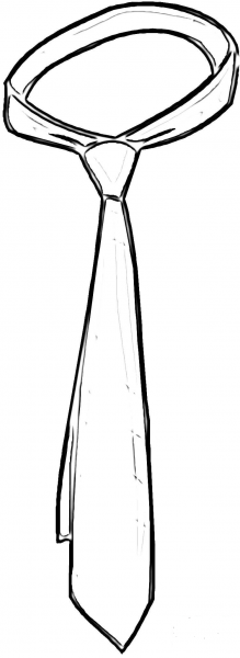 Tie  coloring page image