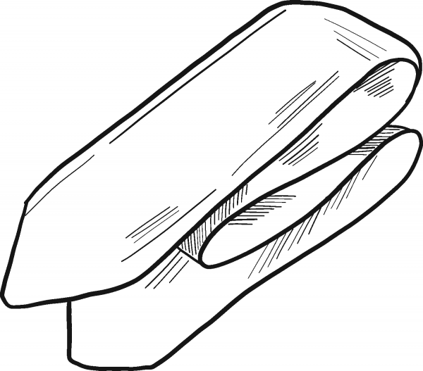 Tie coloring page image