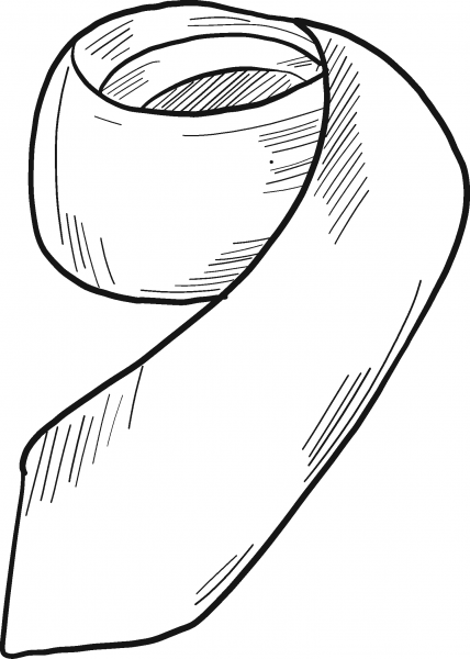 Tie coloring page image
