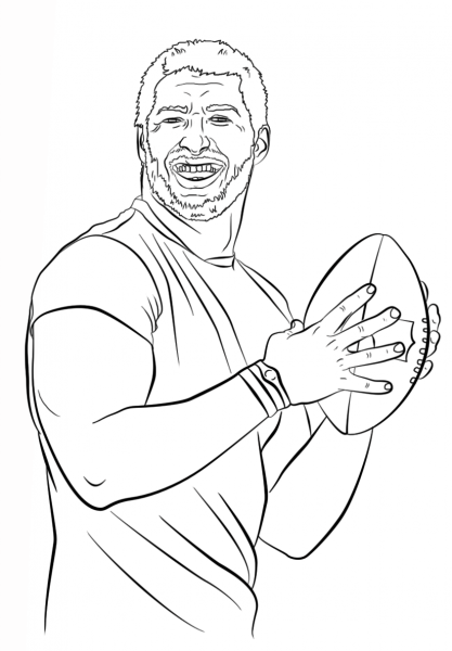 Tim Tebow coloring page image