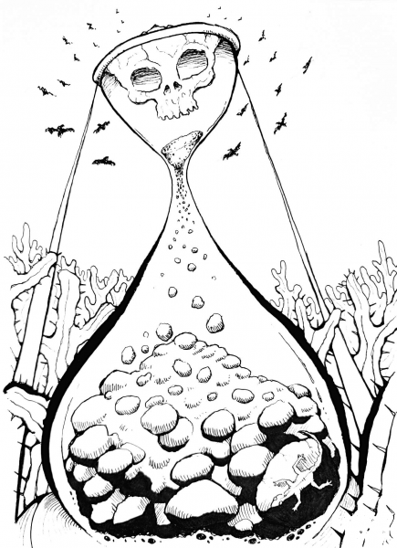 Time coloring page image