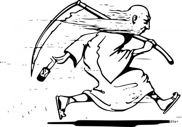 Time Runs coloring page image