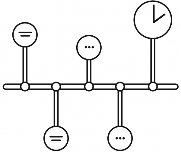 Timeline coloring page image