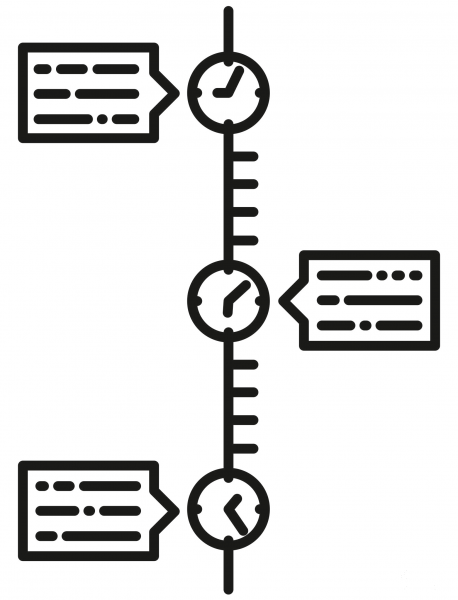 Timeline coloring page image