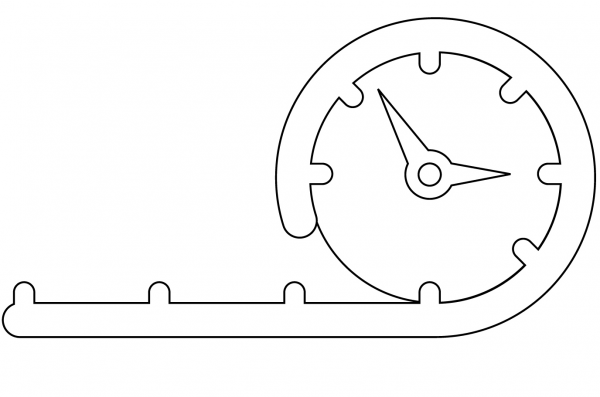 Timeline coloring page image