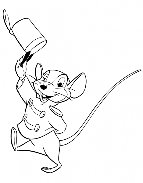Timothy Q. Mouse coloring page image