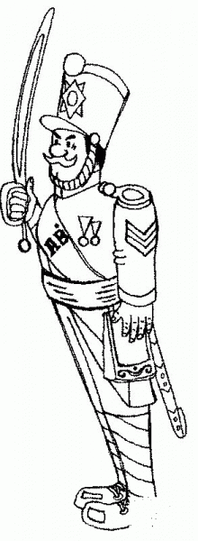Tin Soldier coloring page image