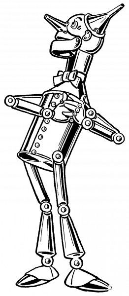 Tin Woodman coloring page image