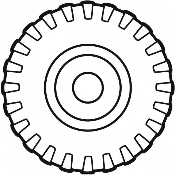 Tire coloring page image