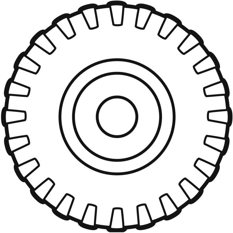 Tire coloring page - ColouringPages