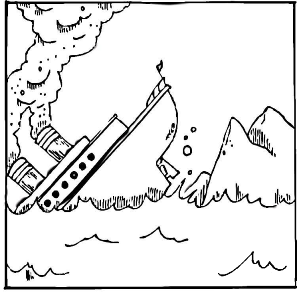 Titanic  coloring page image
