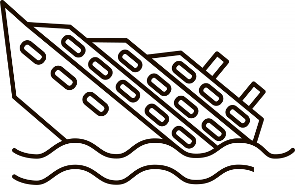 Titanic coloring page image