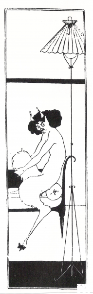 Title Page Panel from the Dancing Faun coloring page image