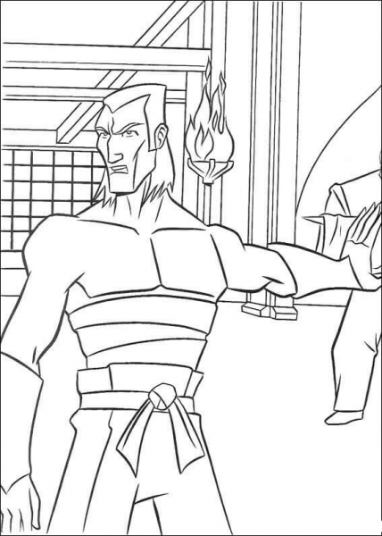 TMNT villain coloring page image