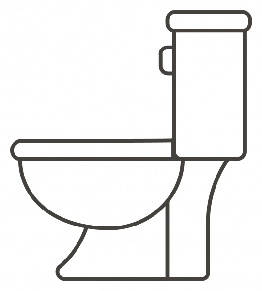 Toilet coloring page image