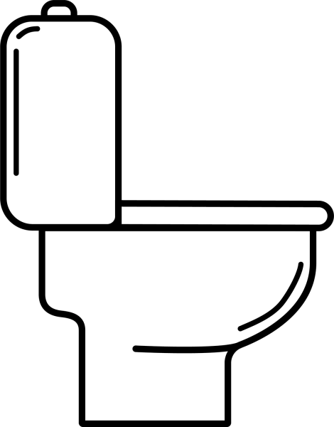 Toilet coloring page image