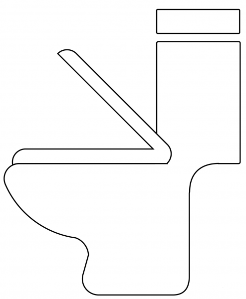 Toilet Emoji coloring page image