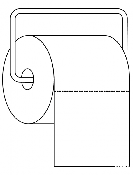 Toilet Paper coloring page image