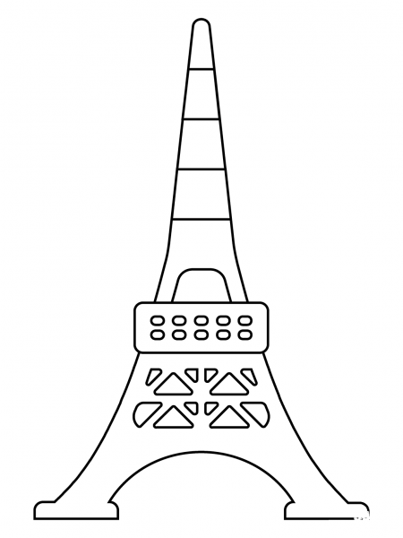 Tokyo Tower Emoji coloring page image