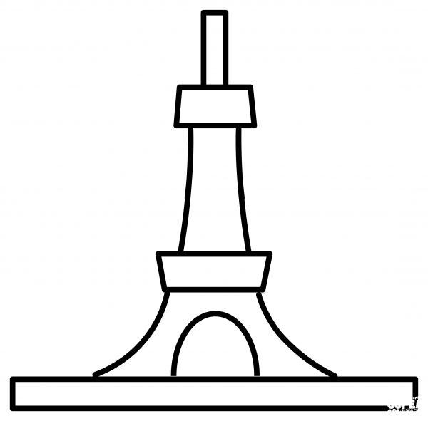Tokyo Tower Emoji coloring page image