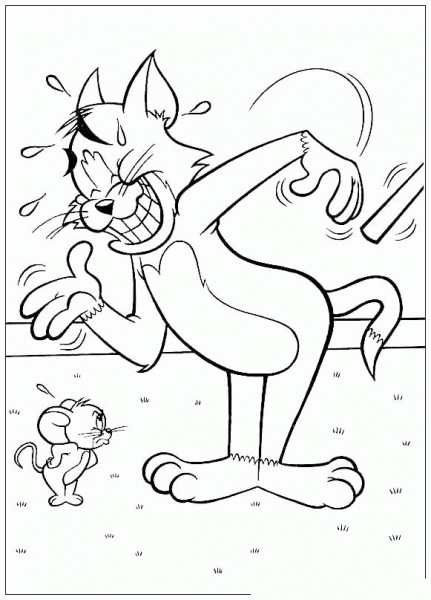 Tom And Jerry  coloring page image