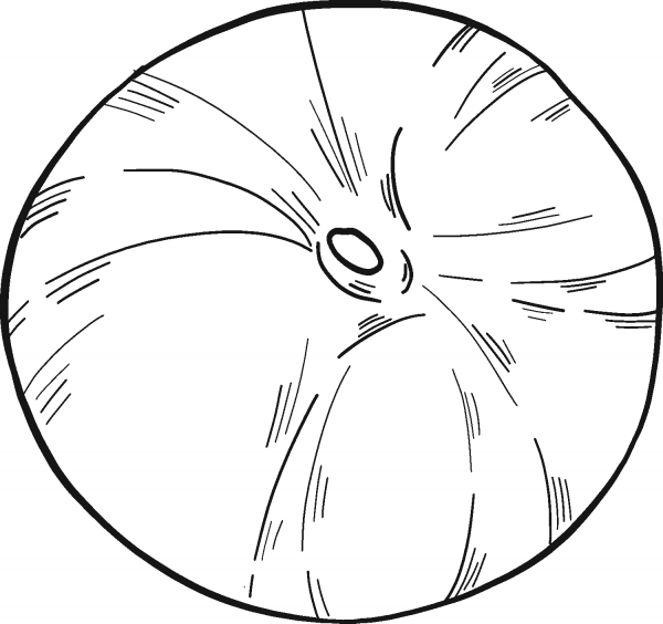 Tomato coloring page image