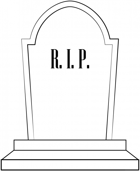 Tombstone coloring page image