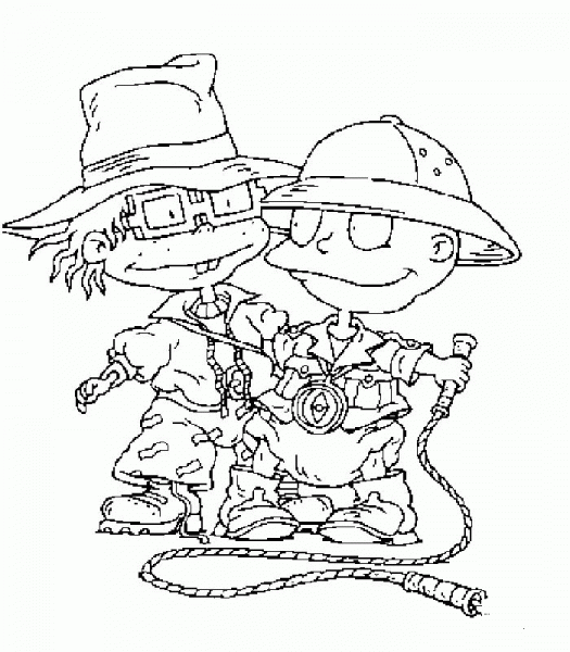 Tommy And Chuckie  coloring page image
