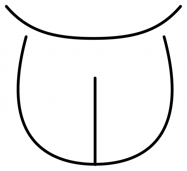 Tongue Emoji coloring page image