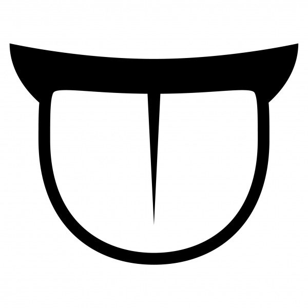 Tongue Emoji coloring page image