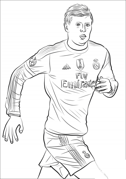 Toni Kroos coloring page image