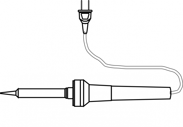 Tool Soldering Iron Drawing Coloring coloring page image