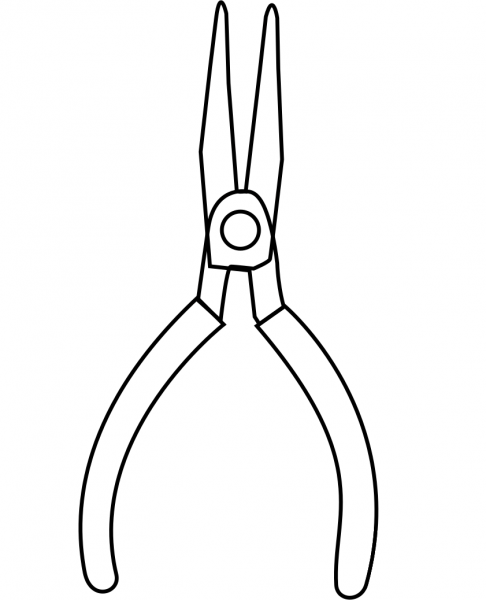 Toot Mini Pliers Drawing Coloring coloring page image