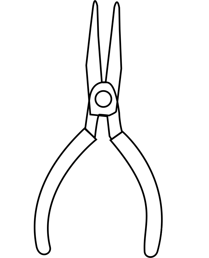 Toot Mini Pliers Drawing Coloring coloring page - ColouringPages