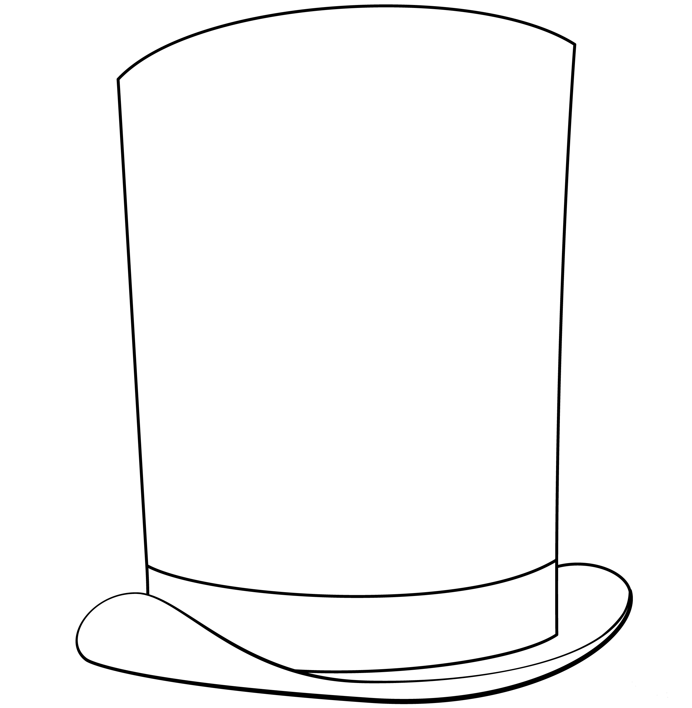 Top Hat coloring page - ColouringPages