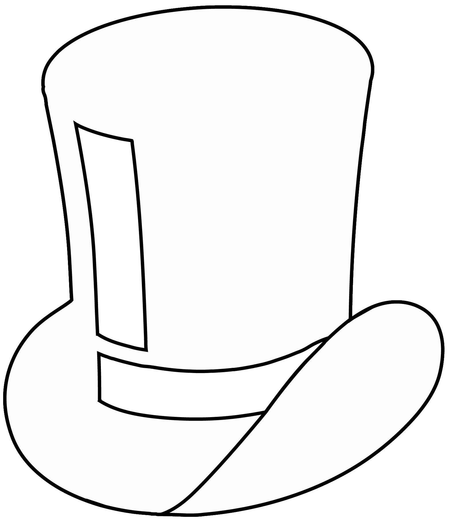 Top Hat Emoji coloring page - ColouringPages