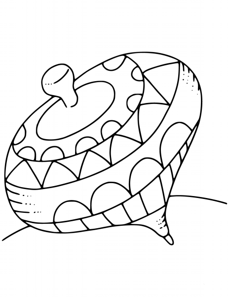 Topspin coloring page image