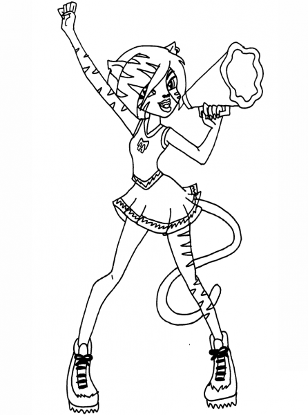 Toralei coloring page image