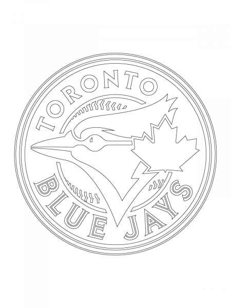 Toronto Blue Jays Logo coloring page image
