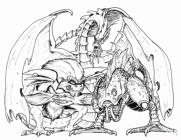 Totem Bagan Forms coloring page image