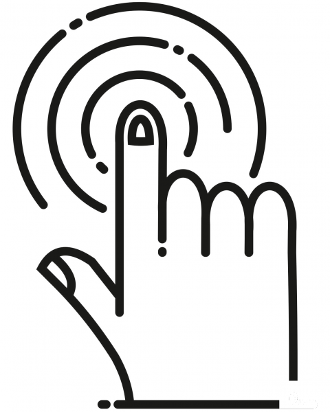 Touch coloring page image