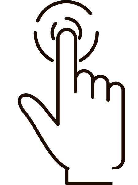 Touch coloring page image