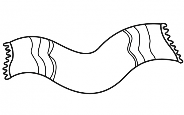 Towel coloring page image