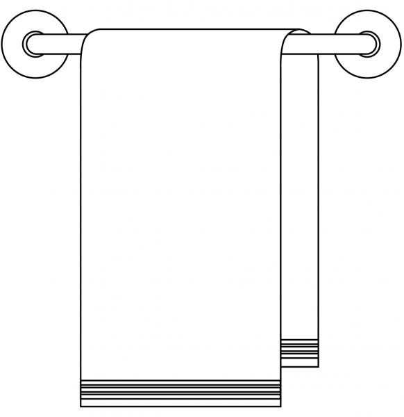 Towel coloring page image